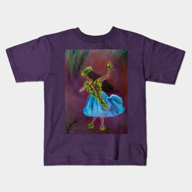 Hula Skirt Kids T-Shirt by jennyleeandjim